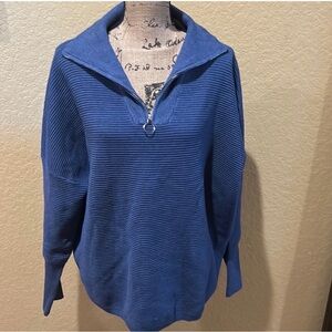 Anrabess quarter zip, blue sweater (gb), size XL, NWT | offer in description